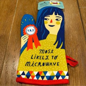 Blue Q Oven Mitt - Most Likely to Microwave